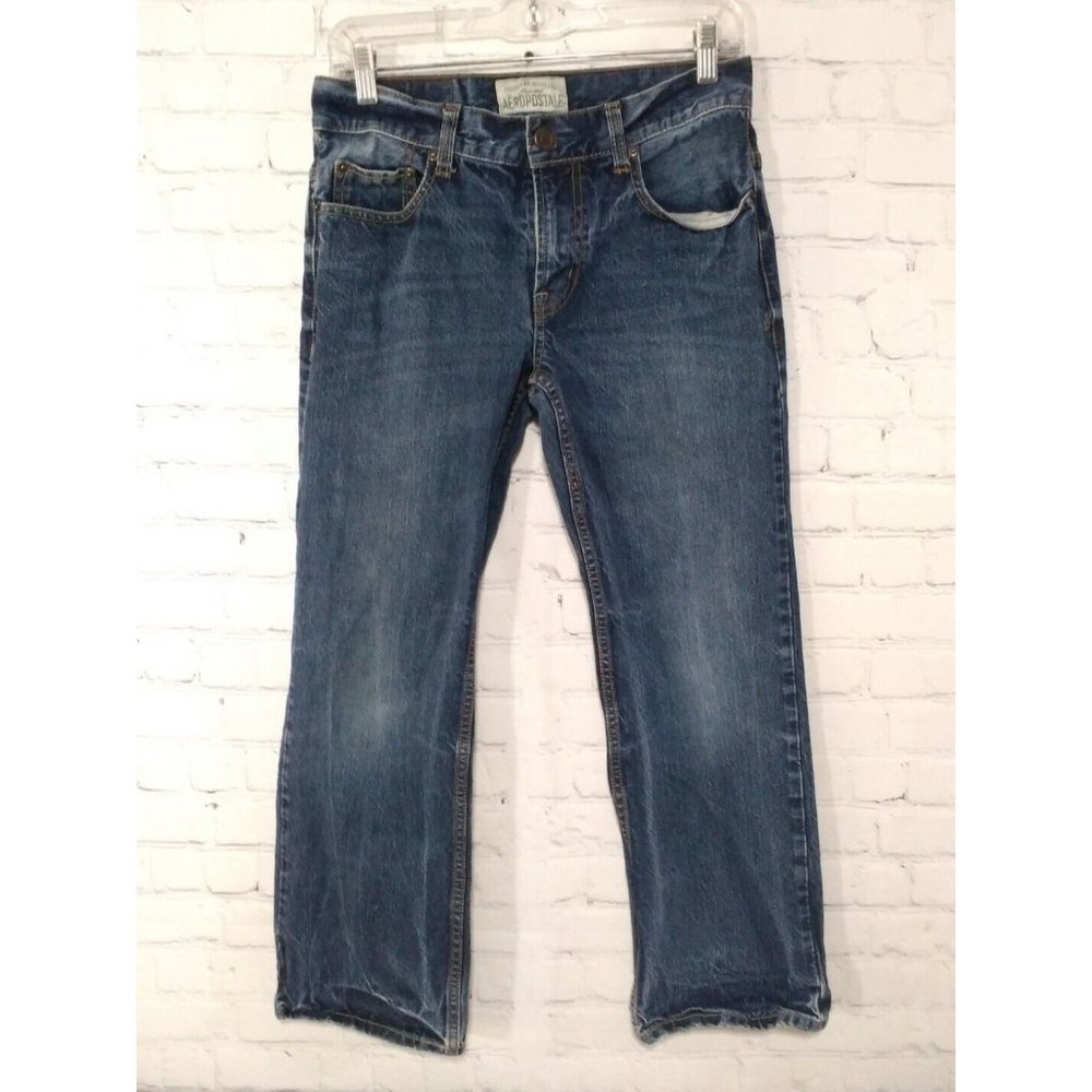 Aeropostale Benton Original Bootcut Regular Fit Denim Mens Jeans 27x28